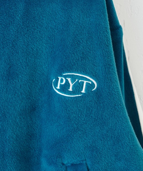 CIAOPANIC TYPY（チャオパニックティピー）の「【KIDS】サイドラインベロアトラックジャケット（ブルゾン・キッズ・グリーン/ブラック/ネイビー・L/XL/XXL/M/S）」の4枚目の写真