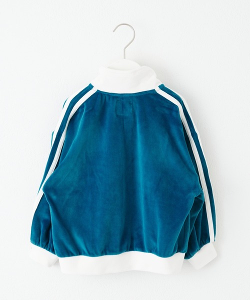 CIAOPANIC TYPY（チャオパニックティピー）の「【KIDS】サイドラインベロアトラックジャケット（ブルゾン・キッズ・グリーン/ブラック/ネイビー・L/XL/XXL/M/S）」の5枚目の写真