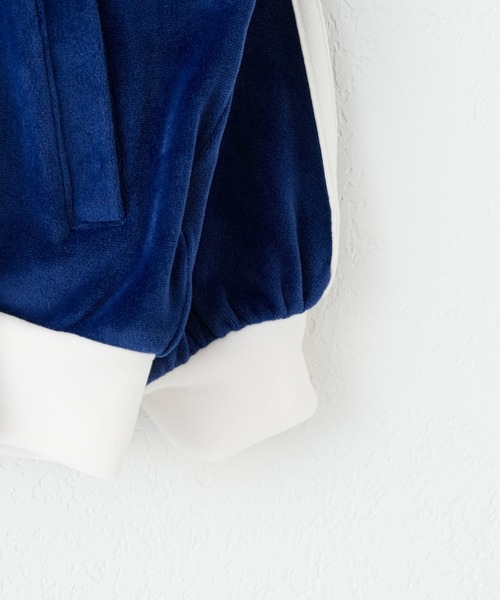 CIAOPANIC TYPY（チャオパニックティピー）の「【KIDS】サイドラインベロアトラックジャケット（ブルゾン・キッズ・グリーン/ブラック/ネイビー・L/XL/XXL/M/S）」の11枚目の写真