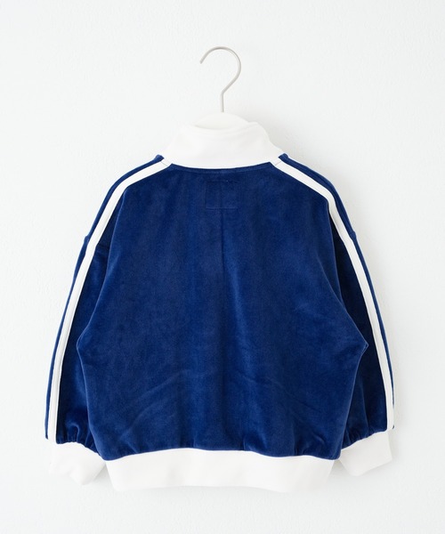 CIAOPANIC TYPY（チャオパニックティピー）の「【KIDS】サイドラインベロアトラックジャケット（ブルゾン・キッズ・グリーン/ブラック/ネイビー・L/XL/XXL/M/S）」の12枚目の写真