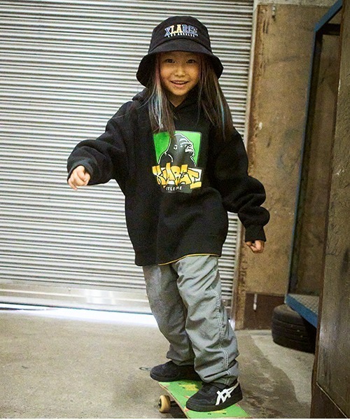 XLARGE KIDS（エクストララージキッズ）の「コールテンバケットハット（ハット・キッズ・ブラック/ベージュ/グレー・M(48-52cm)/L(52-56cm)）」の6枚目の写真