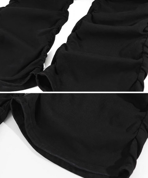 Diable baiser（ディアブルベーゼ）の「裾くしゅくしゅ極伸びストレッチフレアパンツ（その他パンツ・レディース・ブラック・MEDIUM/SMALL/X-LARGE/LARGE）」の10枚目の写真