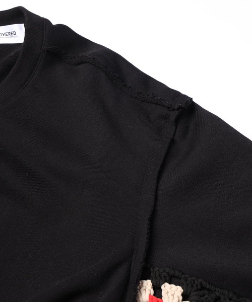 DISCOVERED（ディスカバード）の「CROCHET SLEEVE SWEAT（スウェット・メンズ・グレー/ブラック/ホワイト・3/1）」の11枚目の写真