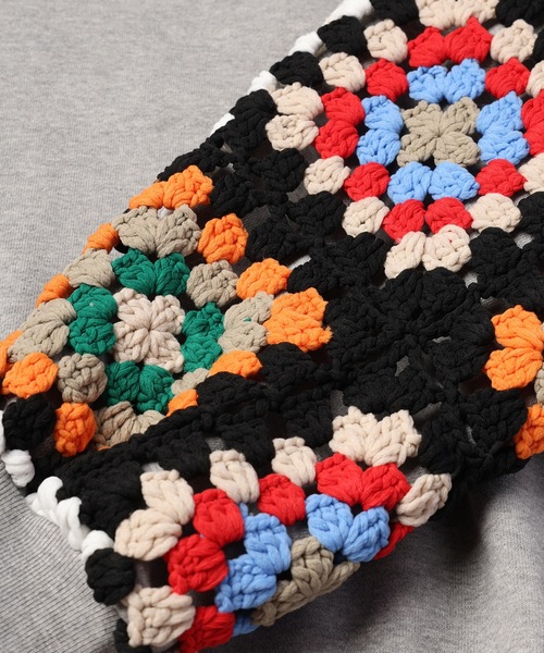 DISCOVERED（ディスカバード）の「CROCHET SLEEVE SWEAT（スウェット・メンズ・グレー/ブラック/ホワイト・3/1）」の18枚目の写真