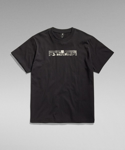 G-STAR（ジースター）の「FLIGHT DECK BACK GRAPHIC LOOSE T-SHIRT/グラフィックロゴT/バックプリント（Tシャツ/カットソー・メンズ・ダークブラック/ホワイト/ブルー系その他・X-LARGE/SMALL/MEDIUM/LARGE/X-SMALL）」の7枚目の写真