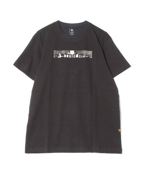 G-STAR（ジースター）の「FLIGHT DECK BACK GRAPHIC LOOSE T-SHIRT/グラフィックロゴT/バックプリント（Tシャツ/カットソー・メンズ・ダークブラック/ホワイト/ブルー系その他・X-LARGE/SMALL/MEDIUM/LARGE/X-SMALL）」の4枚目の写真