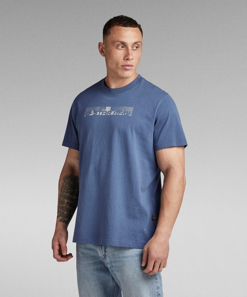 G-STAR（ジースター）の「FLIGHT DECK BACK GRAPHIC LOOSE T-SHIRT/グラフィックロゴT/バックプリント（Tシャツ/カットソー・メンズ・ダークブラック/ホワイト/ブルー系その他・X-LARGE/SMALL/MEDIUM/LARGE/X-SMALL）」の19枚目の写真