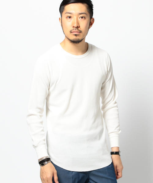B:MING by BEAMS(ビーミングバイビームス)の「【一部予約】ビーミング by ビームス / ロングスリーブ サーマルT(Tシャツ/カットソー・メンズ・グレー/ブラック/ホワイト・X-LARGE/SMALL/MEDIUM/LARGE)」の9枚目の写真