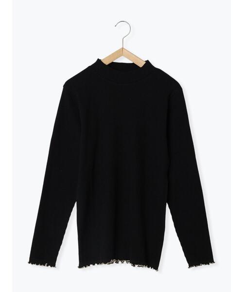 Samansa Mos2(サマンサ モスモス)の「テレコリブハイネックカットソー(Tシャツ/カットソー・レディース・グリーン/オフホワイト/ブラック/ブルー・F)」の14枚目の写真