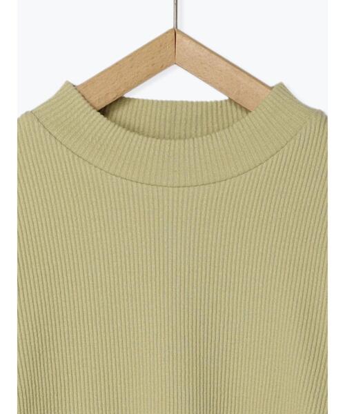 Samansa Mos2(サマンサ モスモス)の「テレコリブハイネックカットソー(Tシャツ/カットソー・レディース・グリーン/オフホワイト/ブラック/ブルー・F)」の17枚目の写真