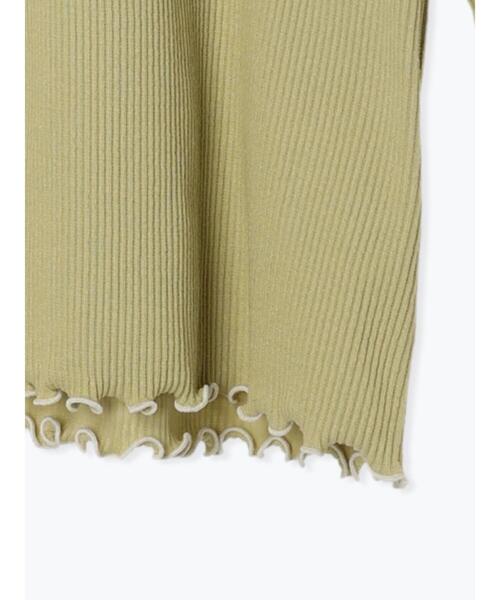 Samansa Mos2(サマンサ モスモス)の「テレコリブハイネックカットソー(Tシャツ/カットソー・レディース・グリーン/オフホワイト/ブラック/ブルー・F)」の19枚目の写真