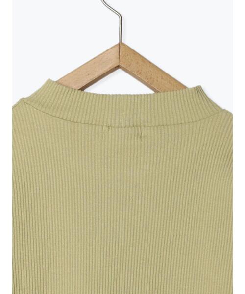 Samansa Mos2(サマンサ モスモス)の「テレコリブハイネックカットソー(Tシャツ/カットソー・レディース・グリーン/オフホワイト/ブラック/ブルー・F)」の20枚目の写真