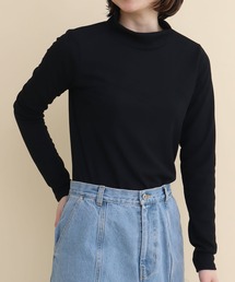 I am I in fact... | PIQUE SMOOTH  Bustier high neck pullover(Tシャツ/カットソー)