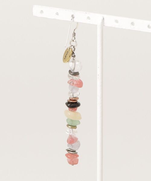 RADIO EVA(ラヂオエヴァ)の「RADIO EVA 884 Pebble & Metal Chip's Pierce (VIVIFY)(ピアス(片耳用)・レディース・ピンク/レッド/ネイビー/パープル/ホワイト・FREE)」の13枚目の写真