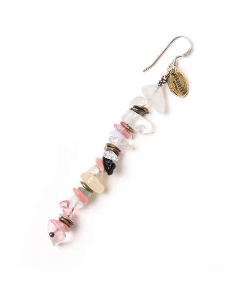 RADIO EVA(ラヂオエヴァ)の「RADIO EVA 884 Pebble & Metal Chip's Pierce (VIVIFY)(ピアス(片耳用)・レディース・ピンク/レッド/ネイビー/パープル/ホワイト・FREE)」の5枚目の写真