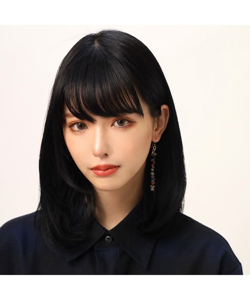 RADIO EVA(ラヂオエヴァ)の「RADIO EVA 884 Pebble & Metal Chip's Pierce (VIVIFY)(ピアス(片耳用)・レディース・ピンク/レッド/ネイビー/パープル/ホワイト・FREE)」の7枚目の写真