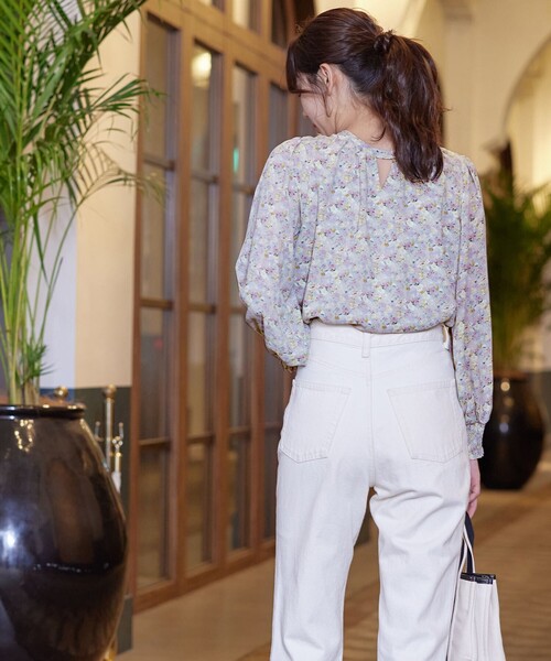 【洗える】2WAY花柄ブラウス（シャツ/ブラウス）｜Tiaclasse（ティアクラッセ）