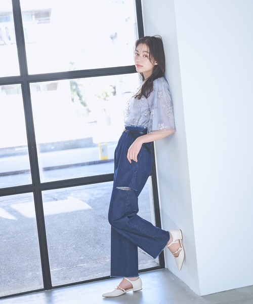 mysty woman（ミスティウーマン）の「チェーン付きパンプス 994071（パンプス・レディース・ブラック/アイボリー・MEDIUM/LARGE）」の19枚目の写真