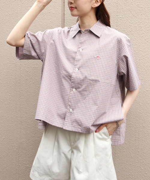 DANTON/ダントン ハーフスリーブシャツ チェック HALF SLEEVE SHIRT