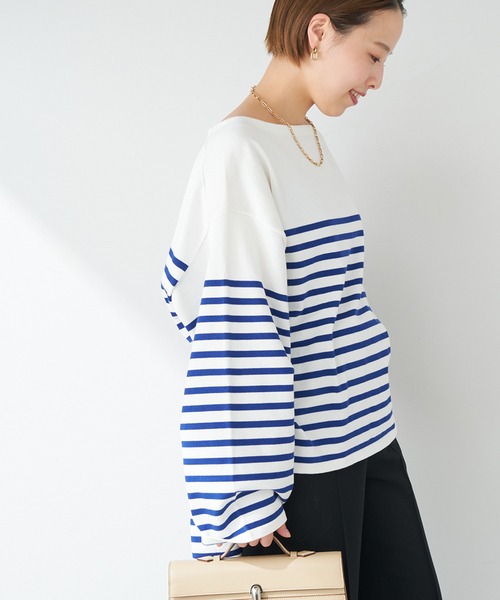 plage（プラージュ）の「les Tendre basque シャツ（ニット