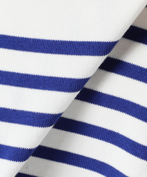 プラージュ Plage ボーダーバスクシャツ ボーダーニット 青×白 plage（プラージュ）の「les Tendre basque シャツ（ニット