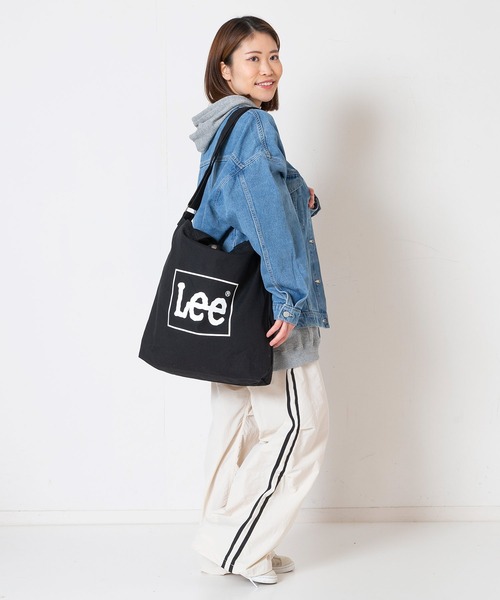 Lee(リー)の「【Lee/リー】 【B4サイズ・大容量】キャンバス 2WAY ショルダーバッグ トートバッグ 通勤・通学・マザーズバッグ(トートバッグ・レディース・グレー/ブラック/ブルー/ネイビー/オフホワイト・FREE)」の13枚目の写真