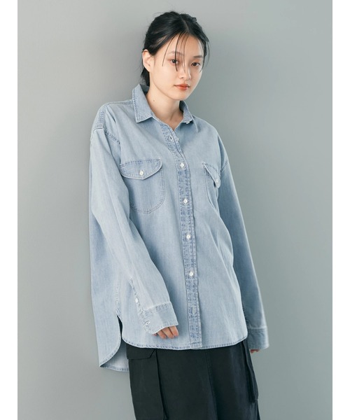 アメリ今季デニムシャツ Ameri（アメリ）の「AMERI×Lee DENIM SHIRT（シャツ/ブラウス）」 - WEAR