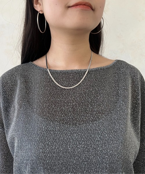 prose verse（プロズヴェール）の「ラメシアートップス（Tシャツ/カットソー・レディース・ピンク/シルバー/ブラック・MEDIUM）」の15枚目の写真