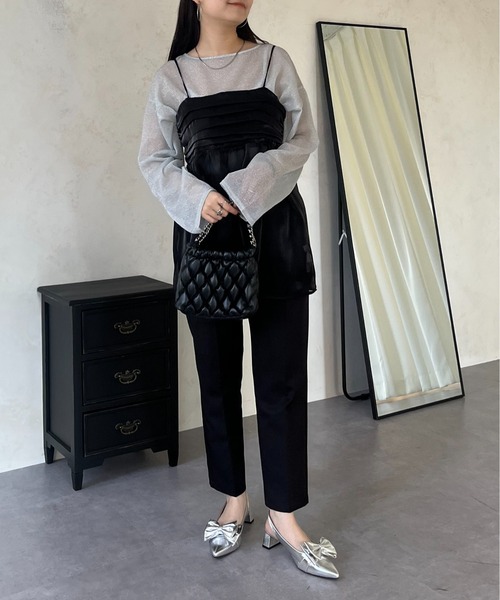 prose verse（プロズヴェール）の「ラメシアートップス（Tシャツ/カットソー・レディース・ピンク/シルバー/ブラック・MEDIUM）」の22枚目の写真