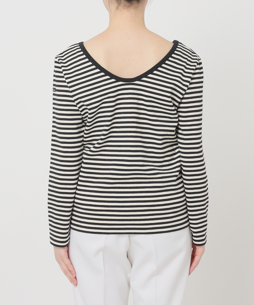 Le Minor（ルミノア）の「【Le minor】別注Uネックプルオーバー（Tシャツ/カットソー・レディース・ブラック/パープル・FREE）」の14枚目の写真