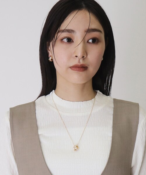 THE SHOP TK (ザ ショップ ティーケー )の「◆【Nerine】ロンデルリングネックレス(ネックレス・レディース・ゴールド/シルバー・00)」の7枚目の写真