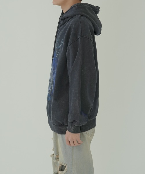 【セール】ハードグラフィック ヴィンテージライク スウェットプルパーカー（パーカー）｜improves（インプローブス）