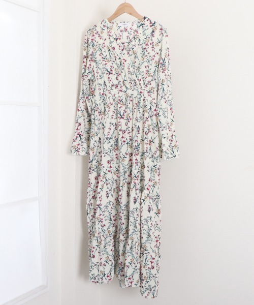 Miniministore(ミニミニストア)の「ティアードワンピース 長袖 ロングワンピ(ワンピース・レディース・アイボリー/ワインレッド/ブラック・M/L)」の19枚目の写真