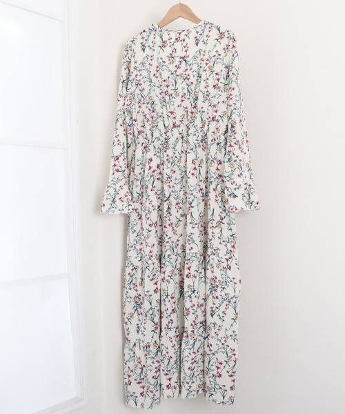 Miniministore(ミニミニストア)の「ティアードワンピース 長袖 ロングワンピ(ワンピース・レディース・アイボリー/ワインレッド/ブラック・M/L)」の20枚目の写真