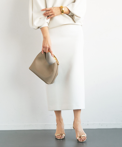 Deuxieme Classe(ドゥーズィエムクラス)の「追加 dumble fit タイトスカート(スカート・レディース・ホワイト/ブラック・36/38)」の18枚目の写真