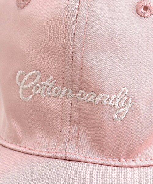 apres les cours（アプレレクール）の「レース・サテンロゴ刺繍キャップ（キャップ・キッズ・オフホワイト/ピンク/ネイビー・50/54/58）」の8枚目の写真