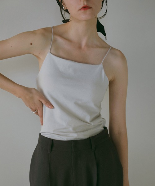 MANOF(マノフ)の「BACK OPEN CAMISOLE(キャミソール・レディース・ブラック/グレー/ホワイト・S/M)」の3枚目の写真