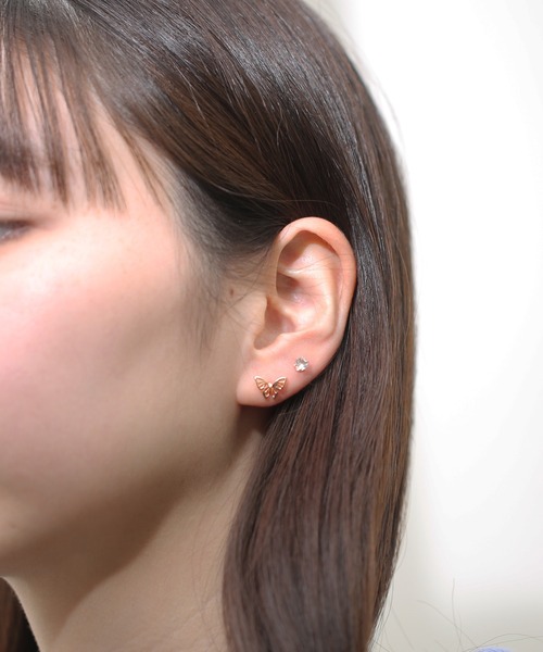 Peony（ピオニー）の「【Peony/ピオニー】/バタフライ3setピアス（ピアス（両耳用）・レディース・E/F/D/B/A/C・FREE）」の8枚目の写真