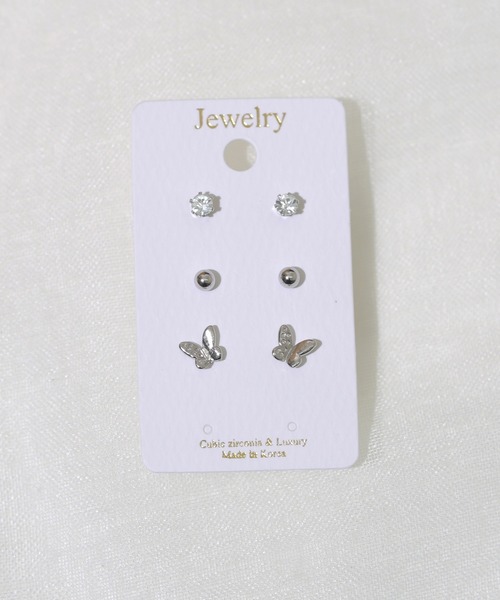 Peony（ピオニー）の「【Peony/ピオニー】/バタフライ3setピアス（ピアス（両耳用）・レディース・E/F/D/B/A/C・FREE）」の10枚目の写真