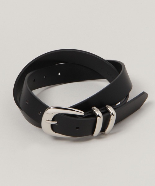 RAGEBLUE（レイジブルー）の「ベーシックメタルレザーベルト（ベルト・レディース・ブラック・FREE）」の7枚目の写真