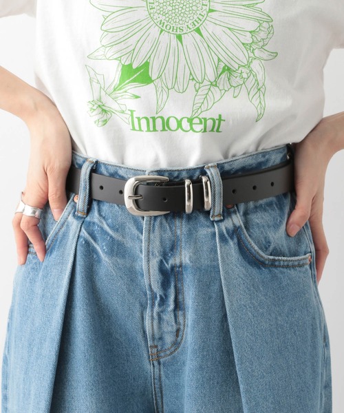 RAGEBLUE（レイジブルー）の「ベーシックメタルレザーベルト（ベルト・レディース・ブラック・FREE）」の6枚目の写真