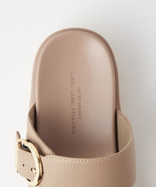 green label relaxing（グリーンレーベルリラクシング）の「ダブルベルト プラット サンダル（3.5cmヒール）（サンダル・レディース・ブラック/ベージュ・L/M/S/XL）」の17枚目の写真