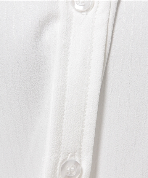 CAPRICIEUX LE'MAGE（カプリシューレマージュ）の「シャドーストライプオーバーシャツ（シャツ/ブラウス・レディース・ホワイト/ネイビー/キャメル・FREE）」の9枚目の写真