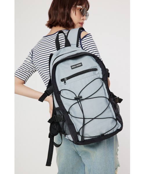 RODEO CROWNS WIDE BOWL（ロデオクラウンズワイドボウル）の「STRING BACK PACK（バックパック/リュック・レディース・ブラック/グレー・FREE）」の12枚目の写真