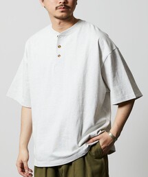 FREAK'S STORE | 限定展開 9オンス Heavyweight ビッグシルエット ヘンリーネックTシャツ/ヘビーウェイト(Tシャツ/カットソー)