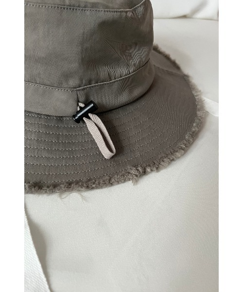 AULA AILA（アウラアイラ）の「フリンジアドベンチャーハット（ハット・レディース・ブラック/カーキ・0）」の5枚目の写真