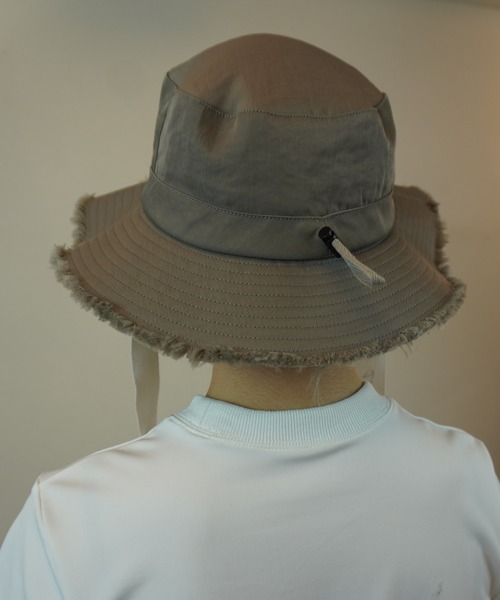 AULA AILA（アウラアイラ）の「フリンジアドベンチャーハット（ハット・レディース・ブラック/カーキ・0）」の11枚目の写真