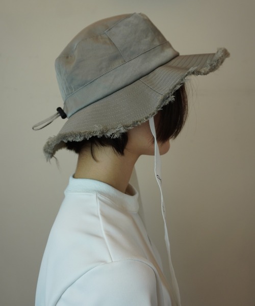 AULA AILA（アウラアイラ）の「フリンジアドベンチャーハット（ハット・レディース・ブラック/カーキ・0）」の10枚目の写真