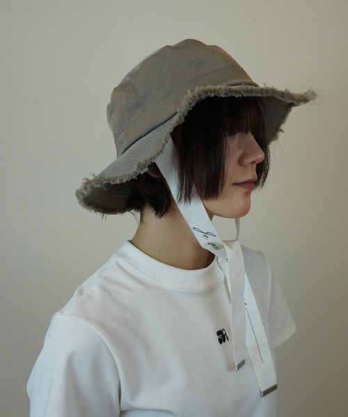 AULA AILA（アウラアイラ）の「フリンジアドベンチャーハット（ハット・レディース・ブラック/カーキ・0）」の12枚目の写真