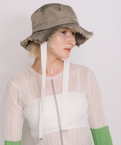 AULA AILA（アウラアイラ）の「フリンジアドベンチャーハット（ハット・レディース・ブラック/カーキ・0）」の15枚目の写真
